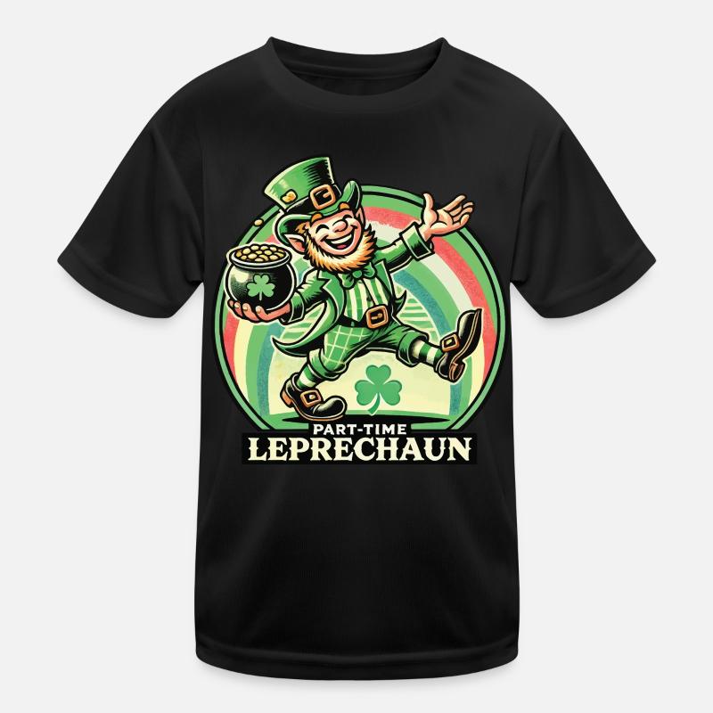 Leprechaun à temps partiel Fête de la Saint-Patrick T-shirt sport Enfant