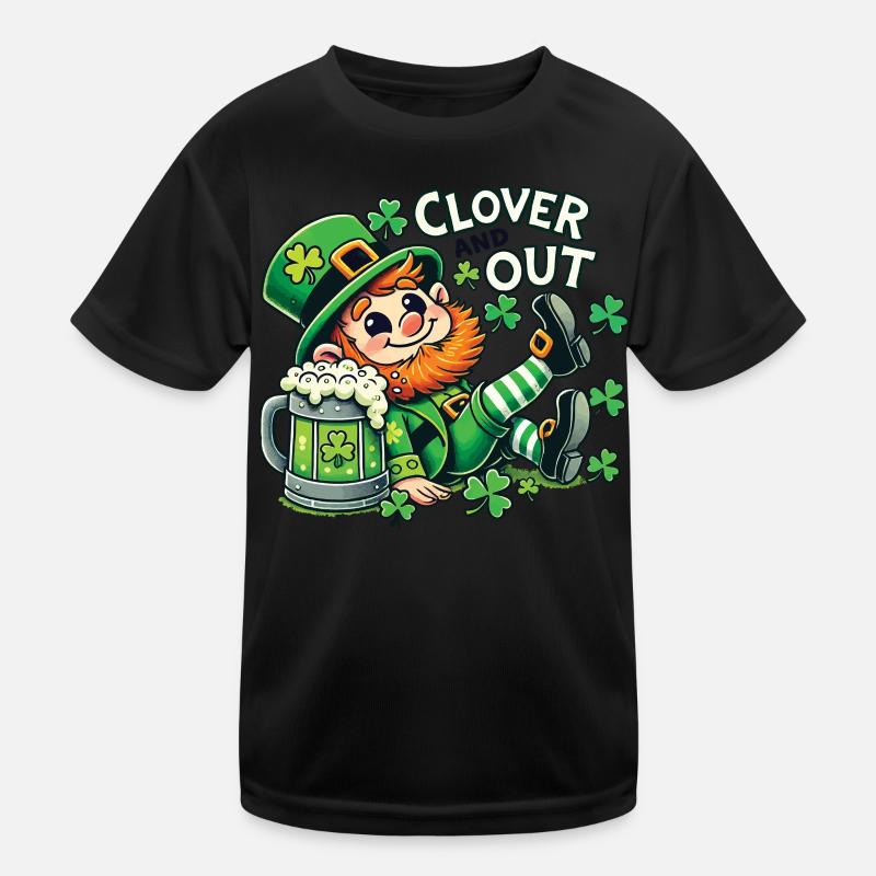 clover and out St. Patrick's Day fun Kids Functional T-Shirt