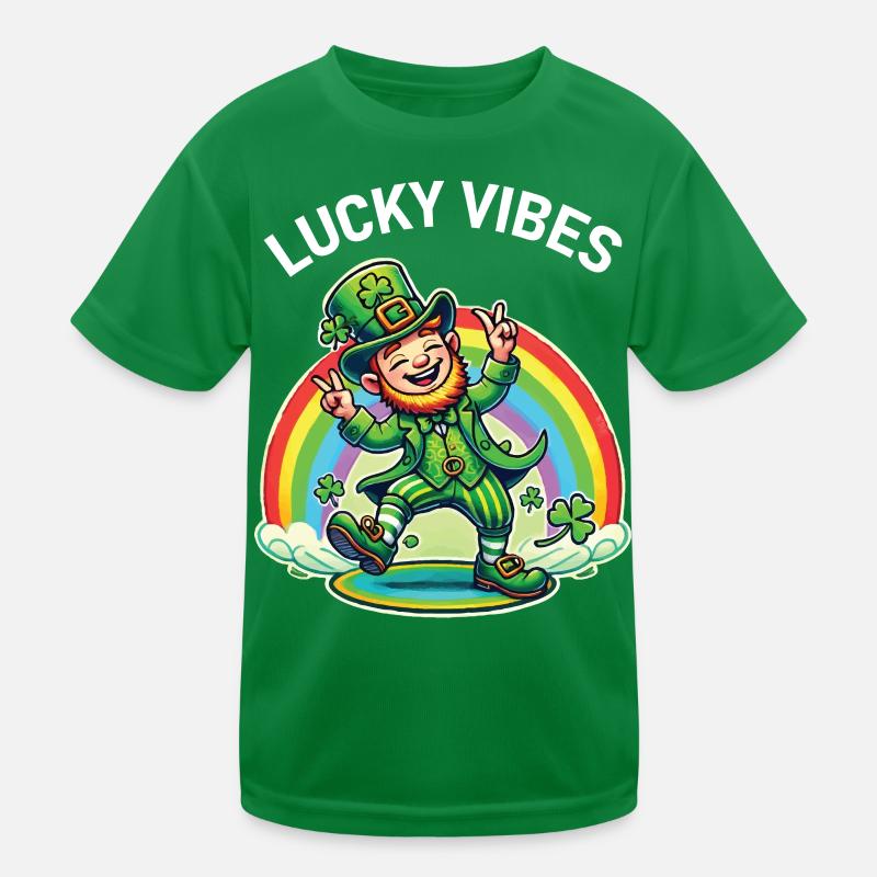 Joyeuses vibrations de la Saint-Patrick T-shirt sport Enfant