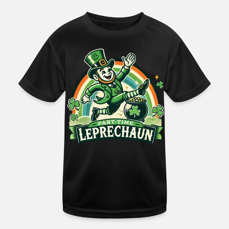 Leprechaun à temps partiel de la Saint-Patrick T-shirt sport Enfant