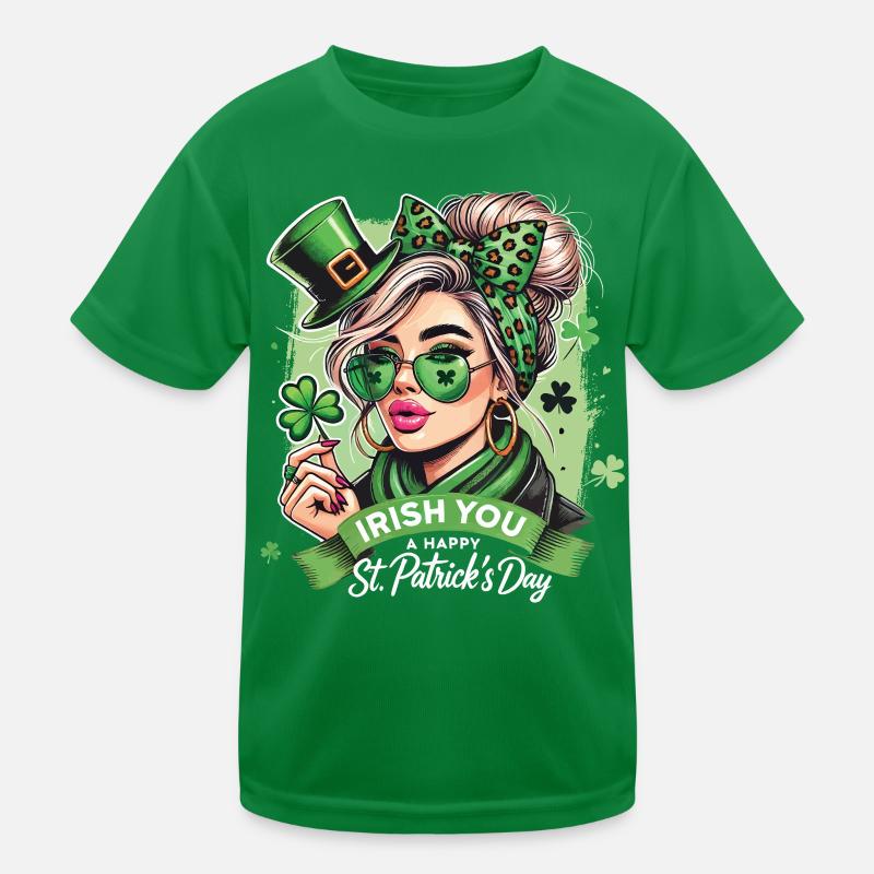Irish You St. Patrick's Day Celebrate in Style Kids Functional T-Shirt