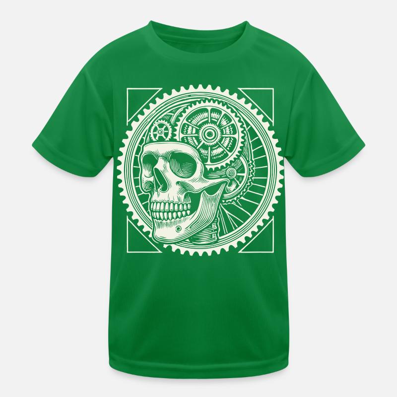 Amateurs de vélo Skull Gears T-shirt sport Enfant