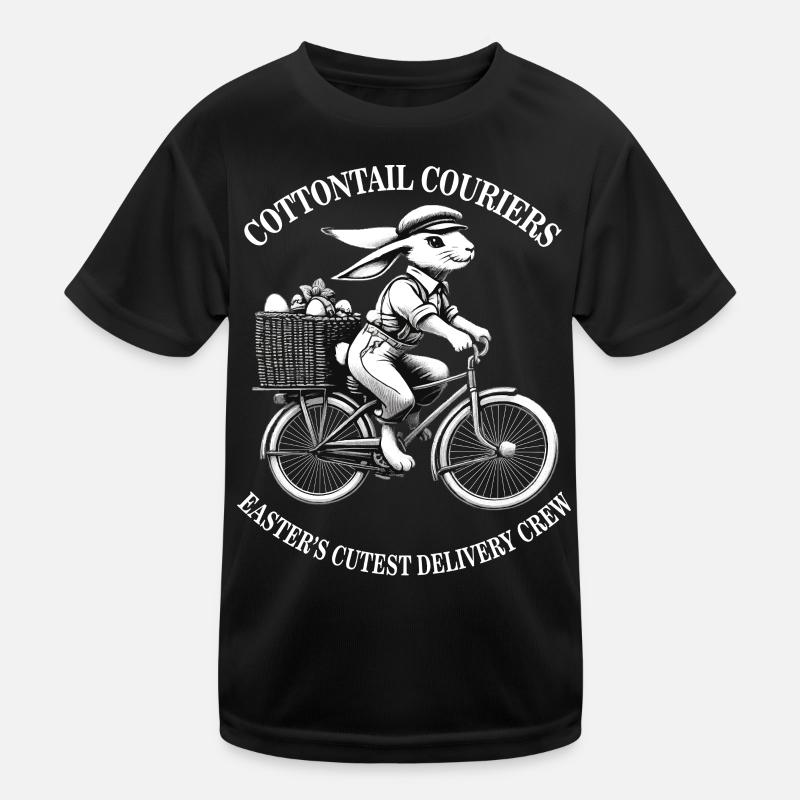 Easter Cottontail Couriers Retro Aesthetic Kids Functional T-Shirt