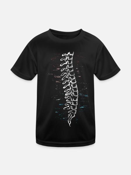 Physiotherapeut Chiropraktiker Physiotherapie - Kinder Funktions-T-Shirt - Schwarz - Vorne