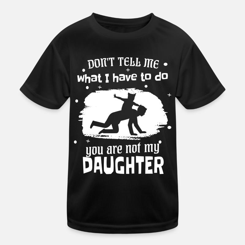 DAD 2023 - Funny Saying For Daddys And Fathers - Kinder Funktions-T-Shirt - Schwarz