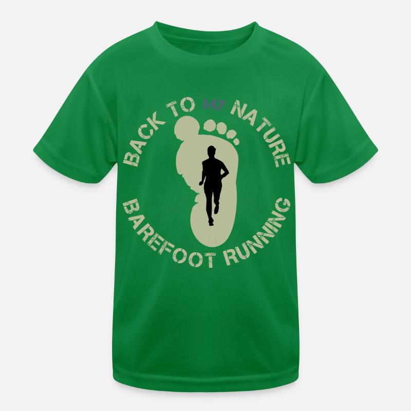 Barefoot running Kids Functional T-Shirt