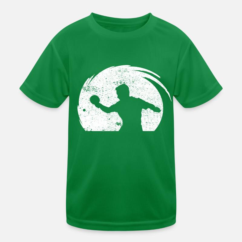 Table tennis player with table tennis bat Kids Functional T-Shirt