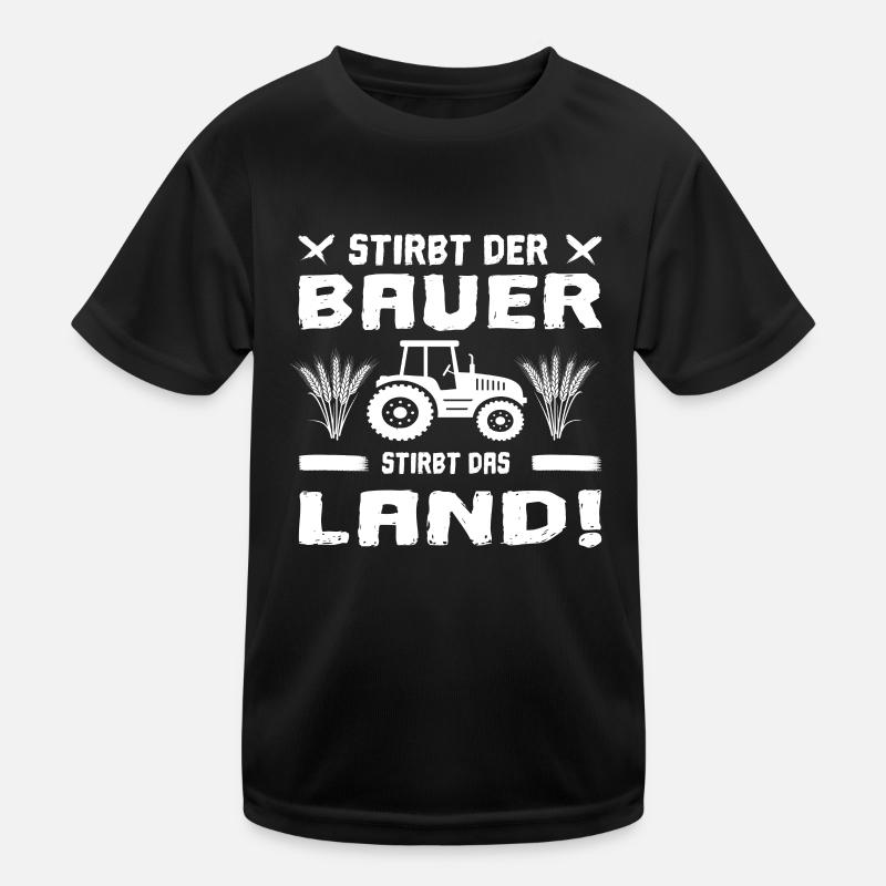 Bauern Demo Landwirte Agrar Demonstration Protest Kinder Funktions-T-Shirt