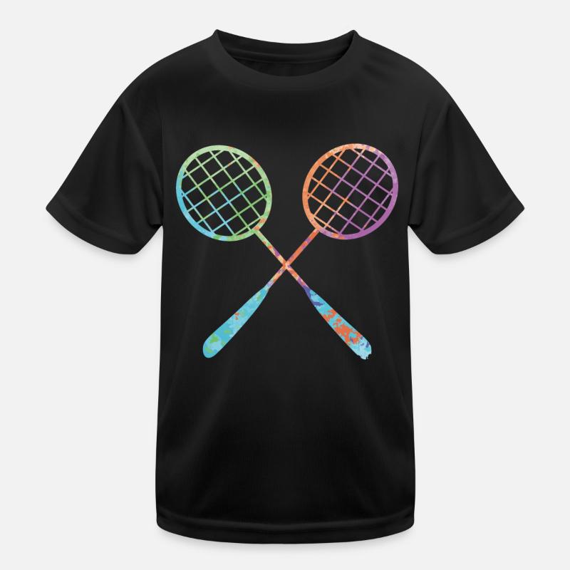 Badminton Player Graphics Filles Badminton T-shirt sport Enfant