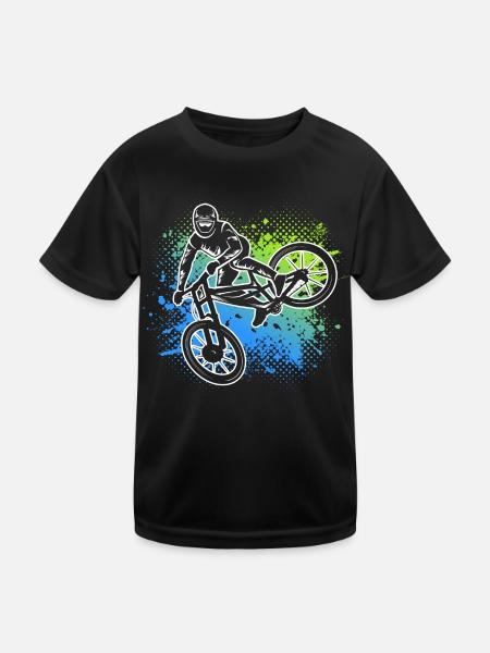 Vélo de montagne Vélo de montagne Vélo de montagne - T-shirt sport Enfant - noir - Devant