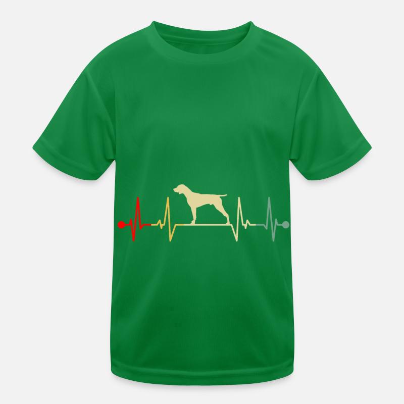 Anglais Anglais Pointer Heartbeat Vintage T-shirt sport Enfant