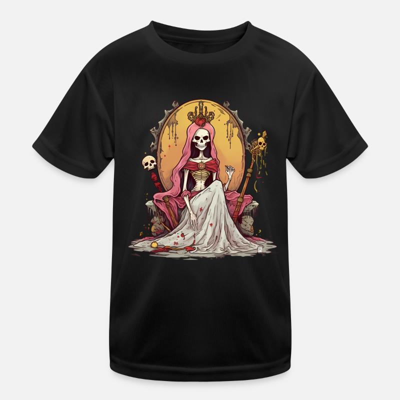 Halloween Skeleton Queen Sweet Sour Disguise Kids Functional T-Shirt