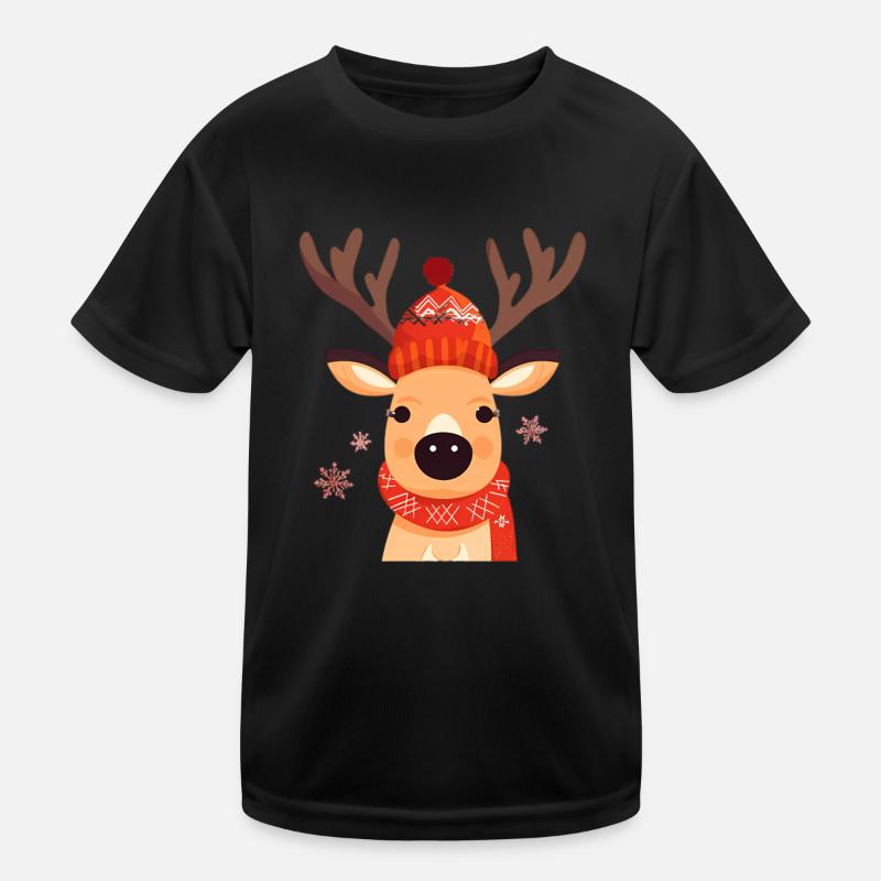 Rentier Kinder Funktions-T-Shirt