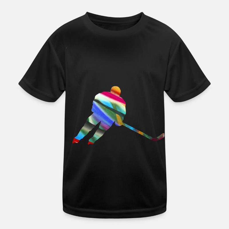 Eiskockey, hockey, Graffi, bunt T-shirt sport Enfant