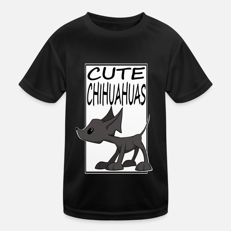 cute dog with statement CUTE CHIHUAHUAS Kids Functional T-Shirt