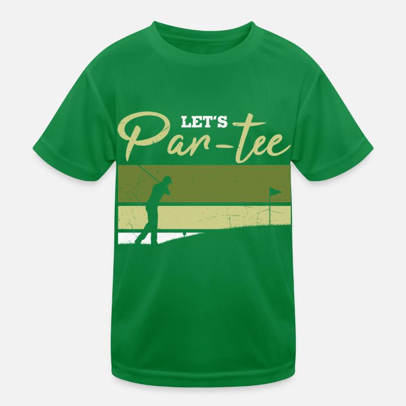 Let's Par-tee Golf Pun Kinder Funktions-T-Shirt