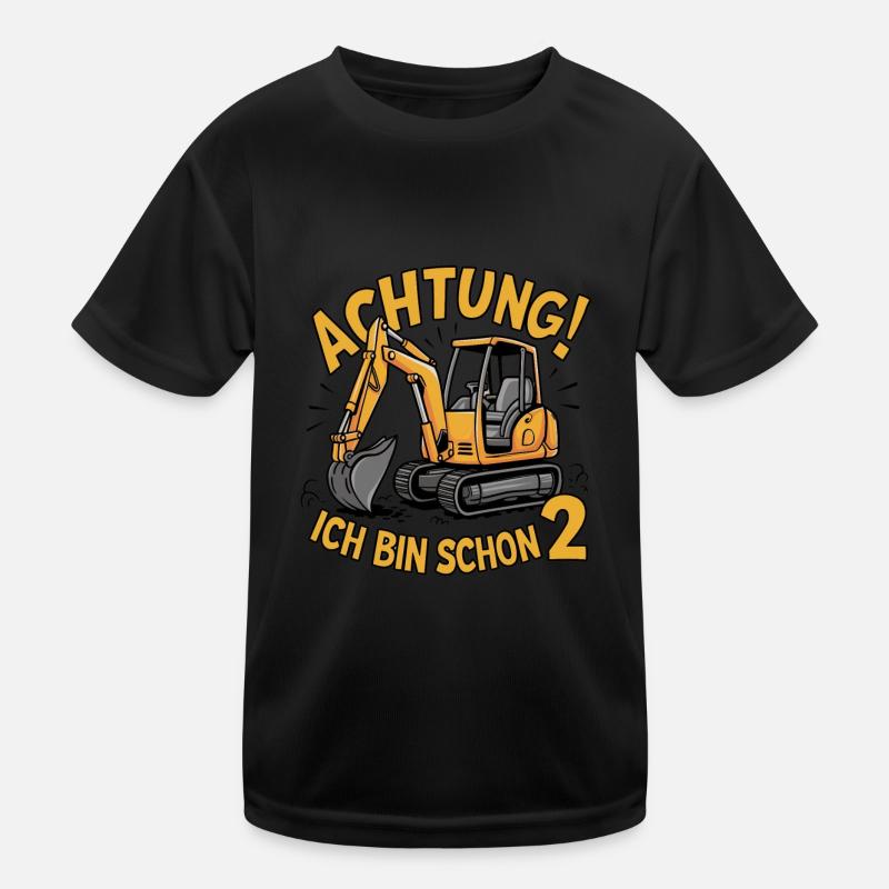 Achtung! Ich bin schon 2 Kinder Funktions-T-Shirt