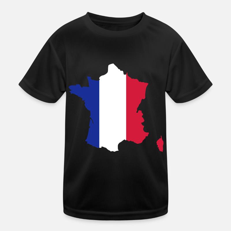 Frankreich Kinder Funktions-T-Shirt