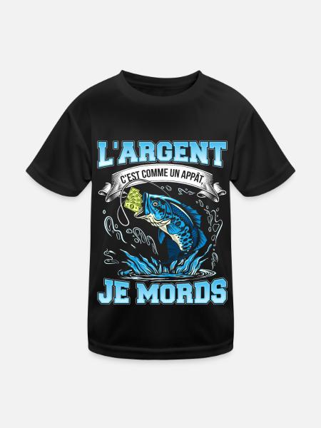 Money is like bait I bite-NeedyMinset - Kids Functional T-Shirt - black - Front