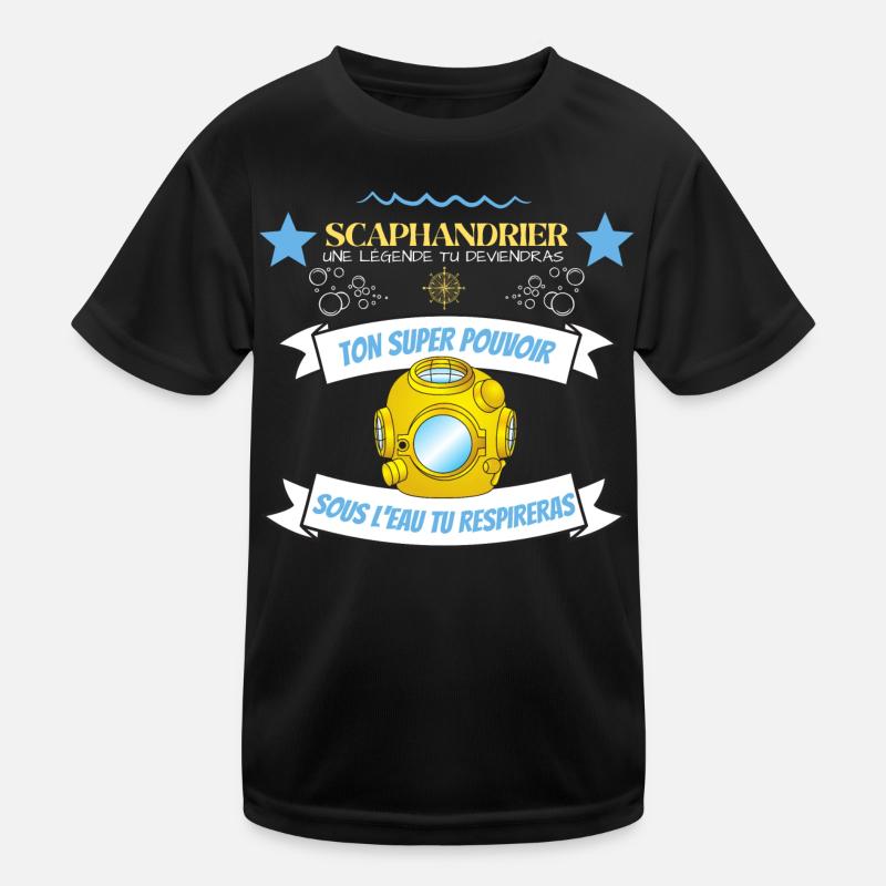 scaphandrier légende idée cadeau et tshirt T-shirt sport Enfant