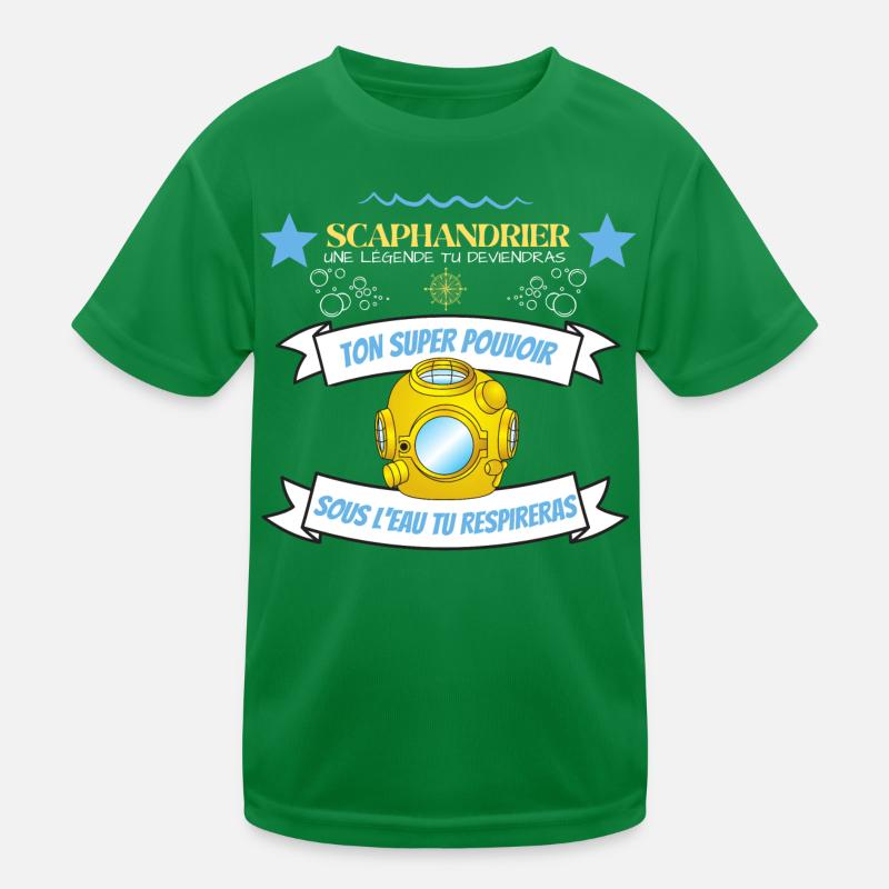 scaphandrier légende idée cadeau et tshirt T-shirt sport Enfant