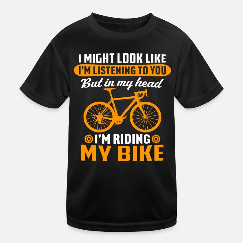 i'm riding my bike Kids Functional T-Shirt