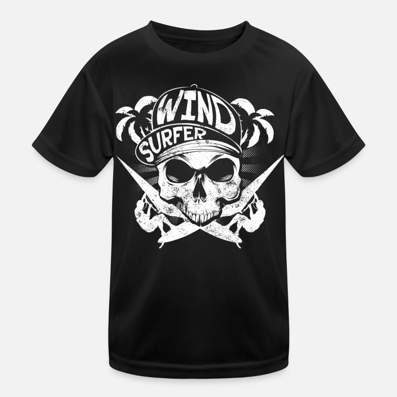 Windsurfer Kinder Funktions-T-Shirt