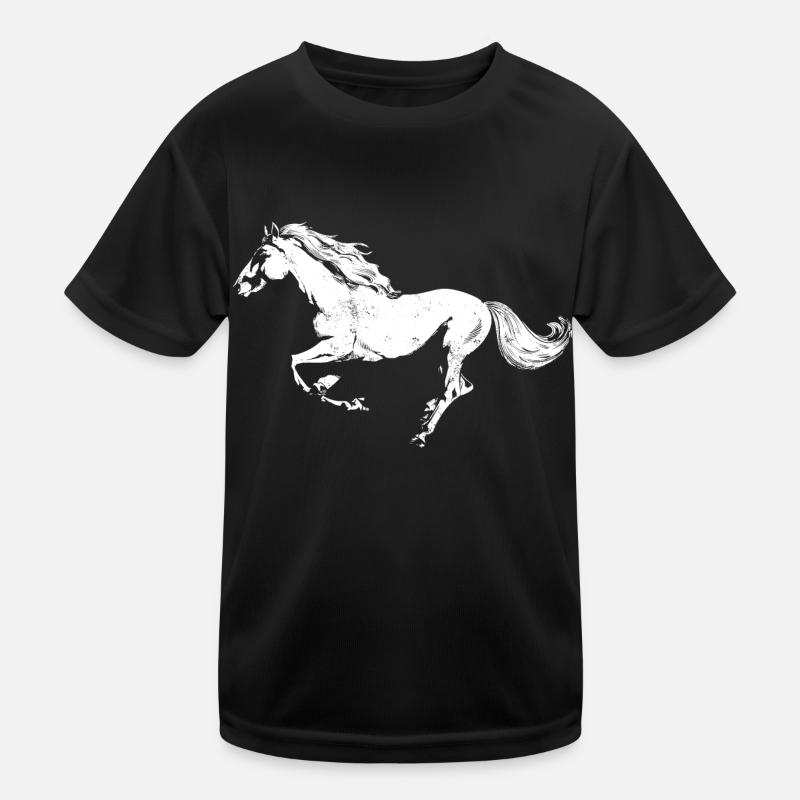 Pferd Kinder Funktions-T-Shirt