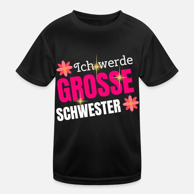 Schwangerschaft große Schwester Kinder Funktions-T-Shirt