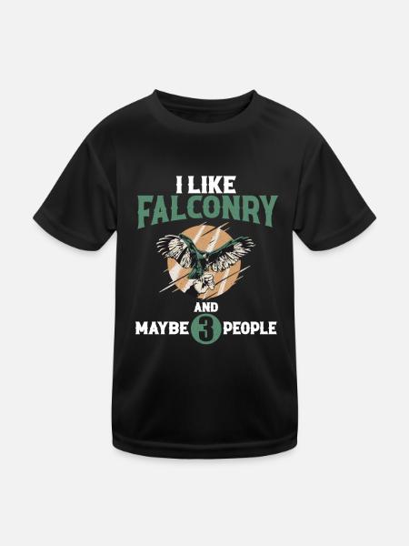Falcon breeding - Kids Functional T-Shirt - black - Front