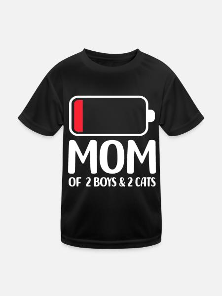 félin - T-shirt sport Enfant - noir - Devant