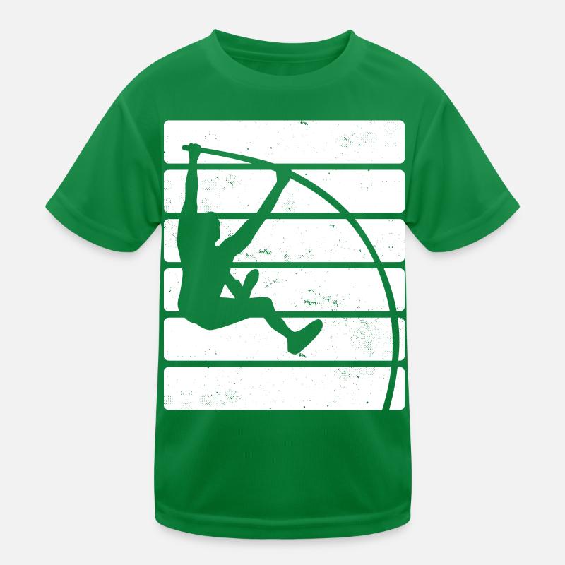 Stabhochspringer Kinder Funktions-T-Shirt