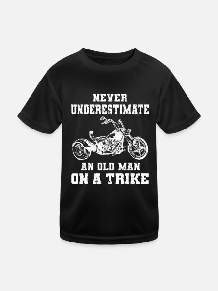 Trike Grand-père - T-shirt sport Enfant - noir - Devant