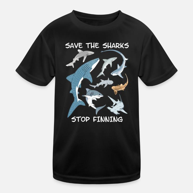 Types de requins Espèces de requins T-shirt sport Enfant