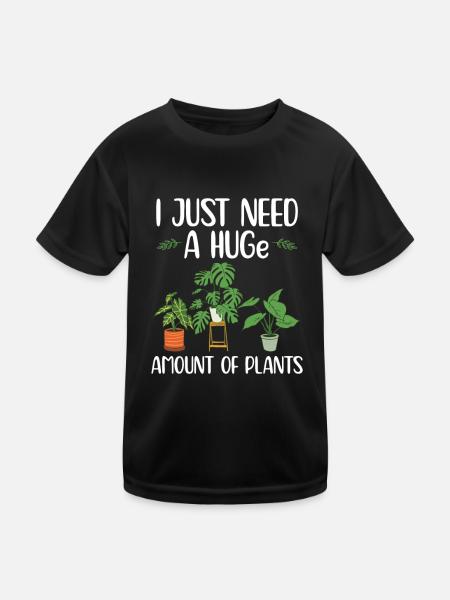 Zimmerpflanzen Liebhaber | Hobbygärtner Geschenke - Kinder Funktions-T-Shirt - Schwarz - Vorne