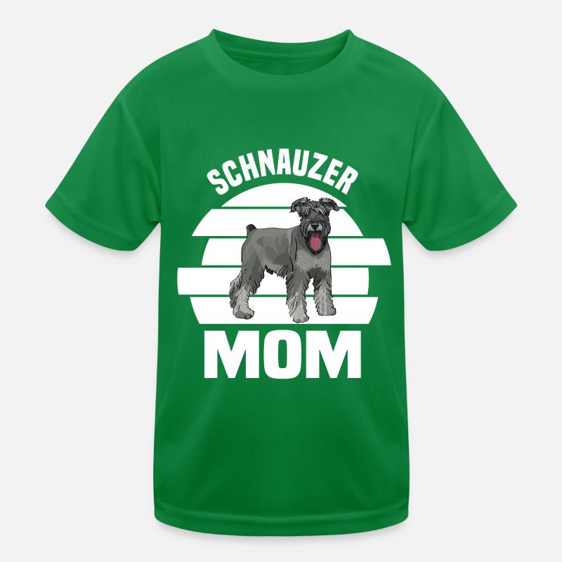 Schnauzer Dog Kids Functional T-Shirt
