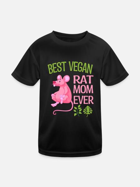 Rat - Kids Functional T-Shirt - black - Front