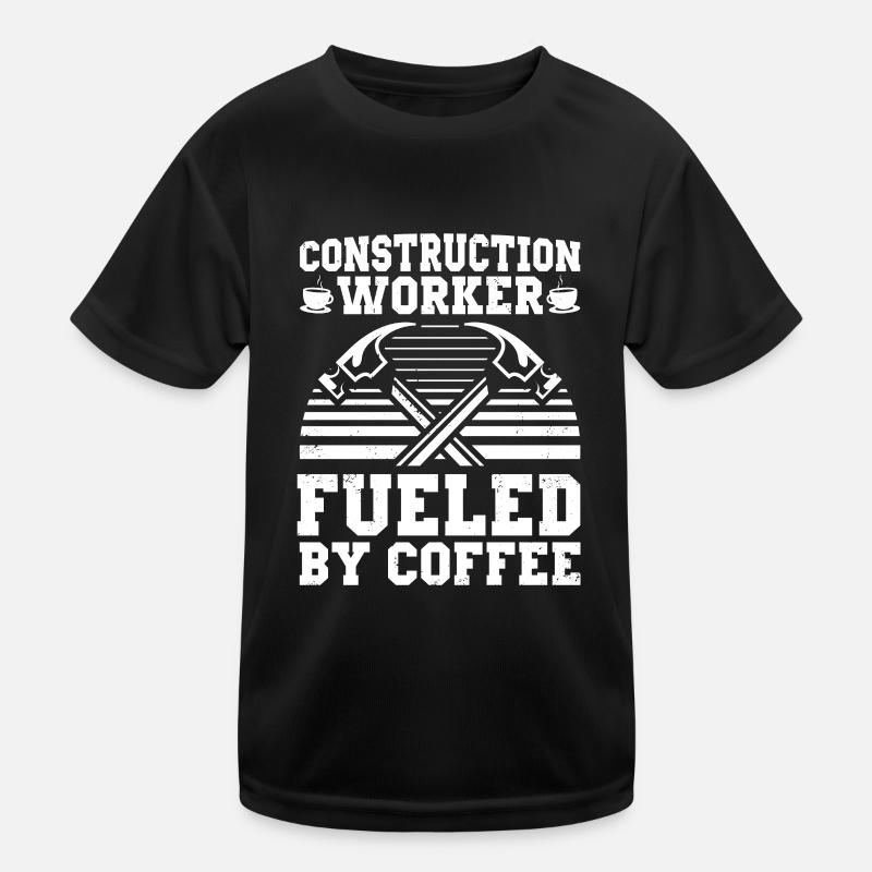 Handwerker - Kinder Funktions-T-Shirt - Schwarz