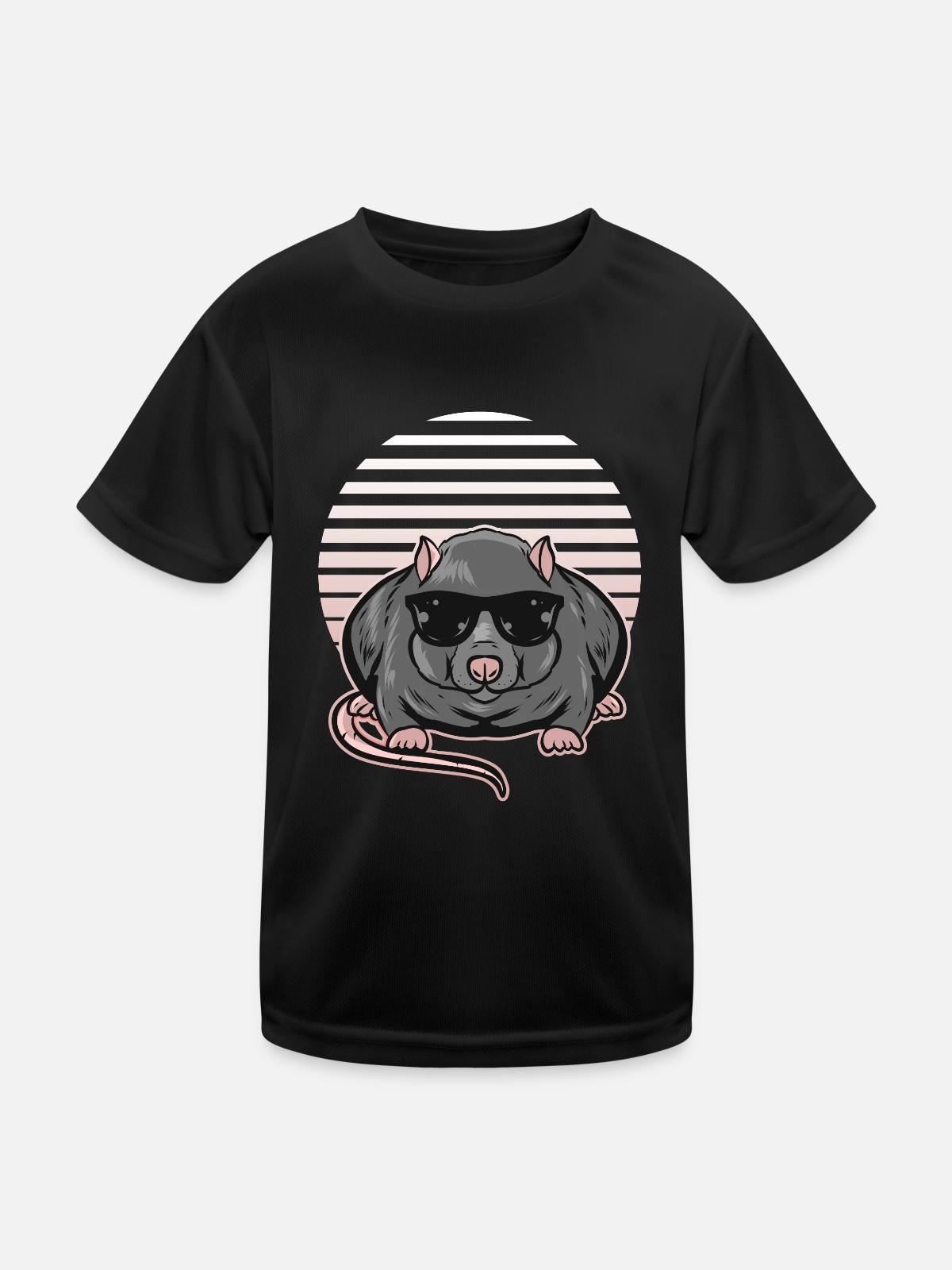 Rat - Kids Functional T-Shirt - black - Front