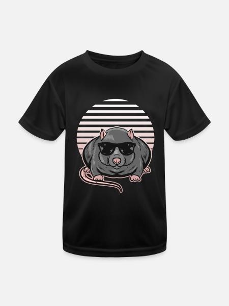 Rat - Kids Functional T-Shirt - black - Front