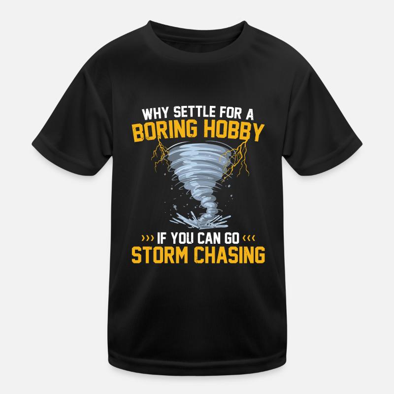 Sturmjäger Shirts | Unwetter Sturm Blitz Geschenke Kinder Funktions-T-Shirt