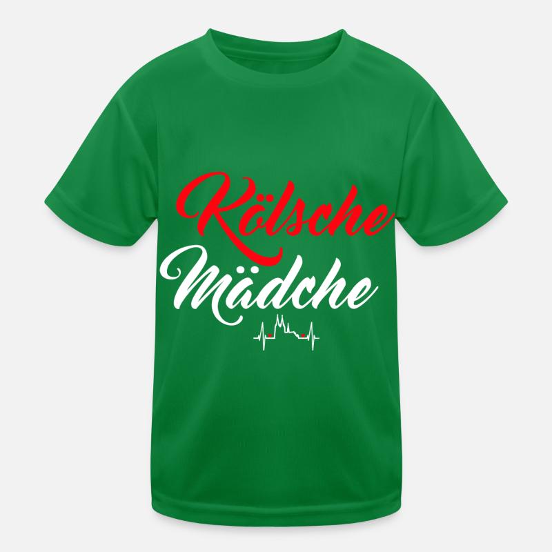 Kölsche Mädche Kölner Dom Köln Kölle Heimat Kölsch Kinder Funktions-T-Shirt