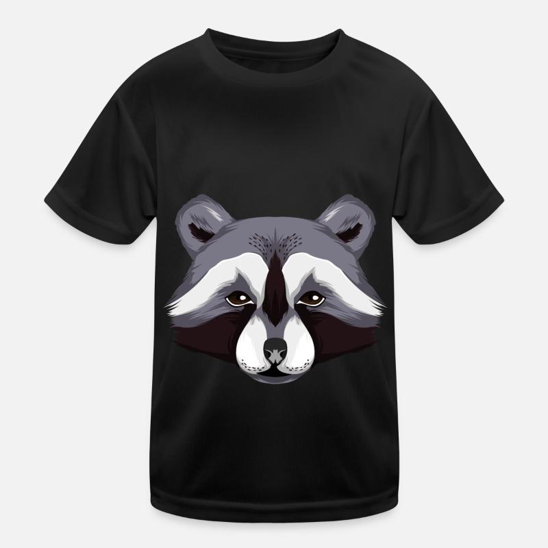 Waschbär Kinder Funktions-T-Shirt