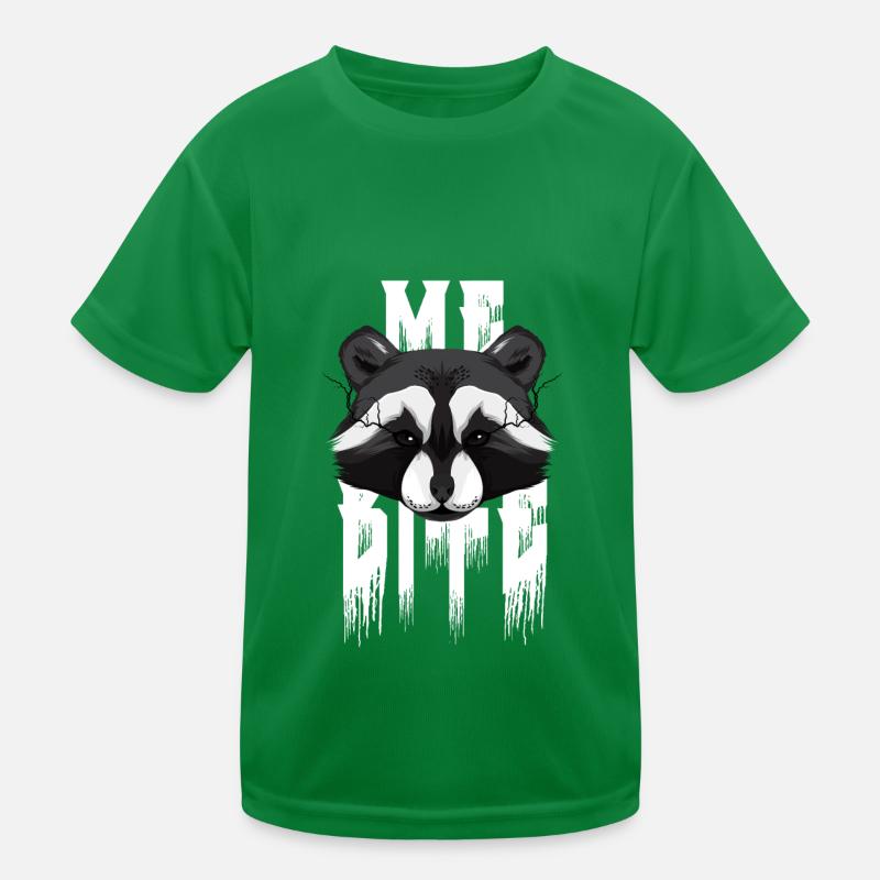 Ich beiße Waschbär Kinder Funktions-T-Shirt