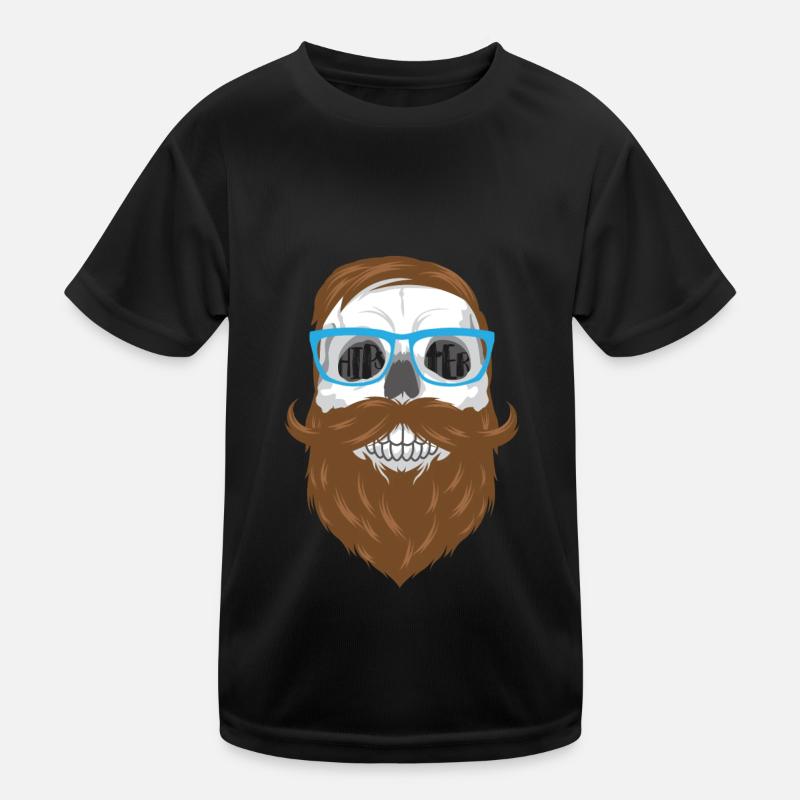 Skull hipster Kids Functional T-Shirt