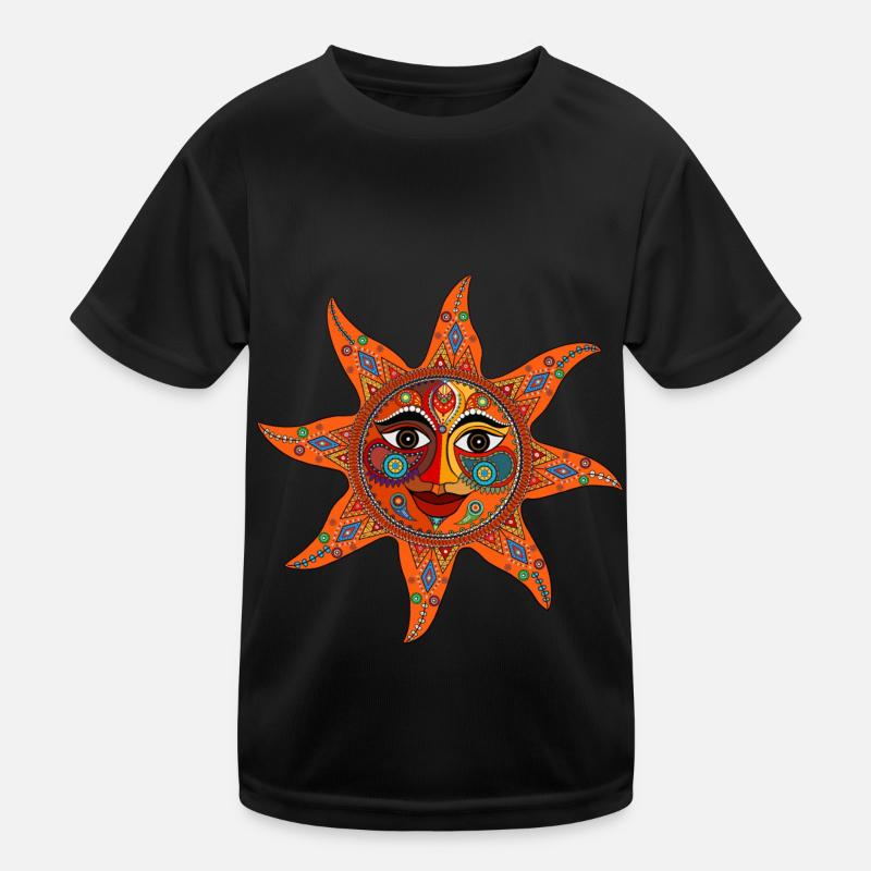 Sun Mandala / Sonne Kinder Funktions-T-Shirt