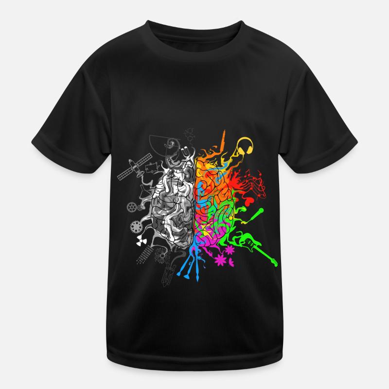Gehirn / Brain halves functions Kinder Funktions-T-Shirt