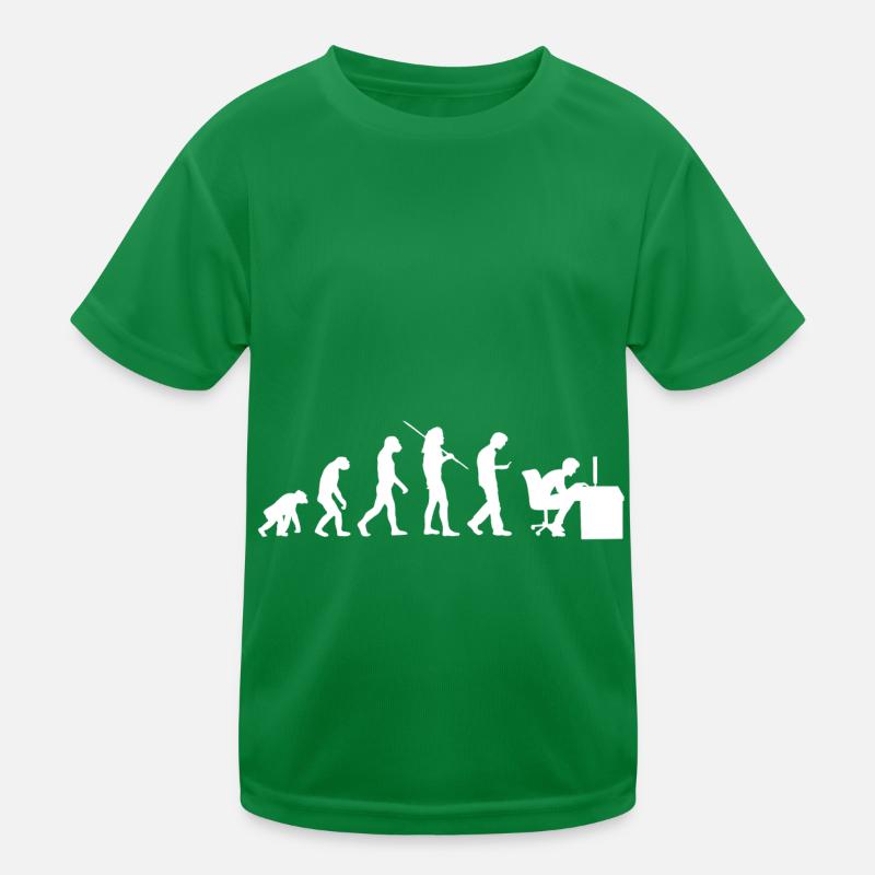 Evolution - Generation Smombie Nerd Kids Functional T-Shirt