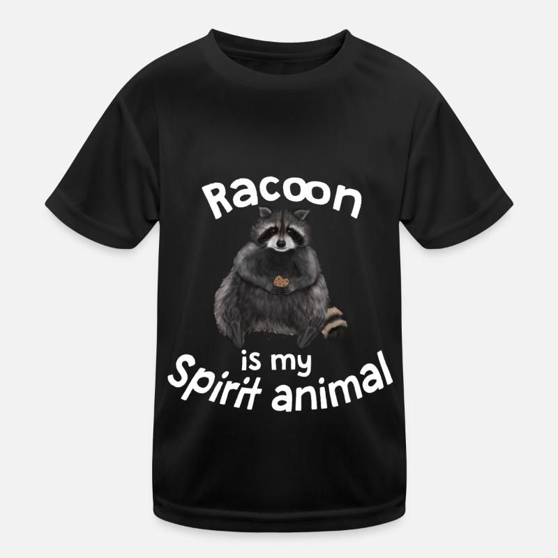 Waschbär - my spirit animal Kinder Funktions-T-Shirt