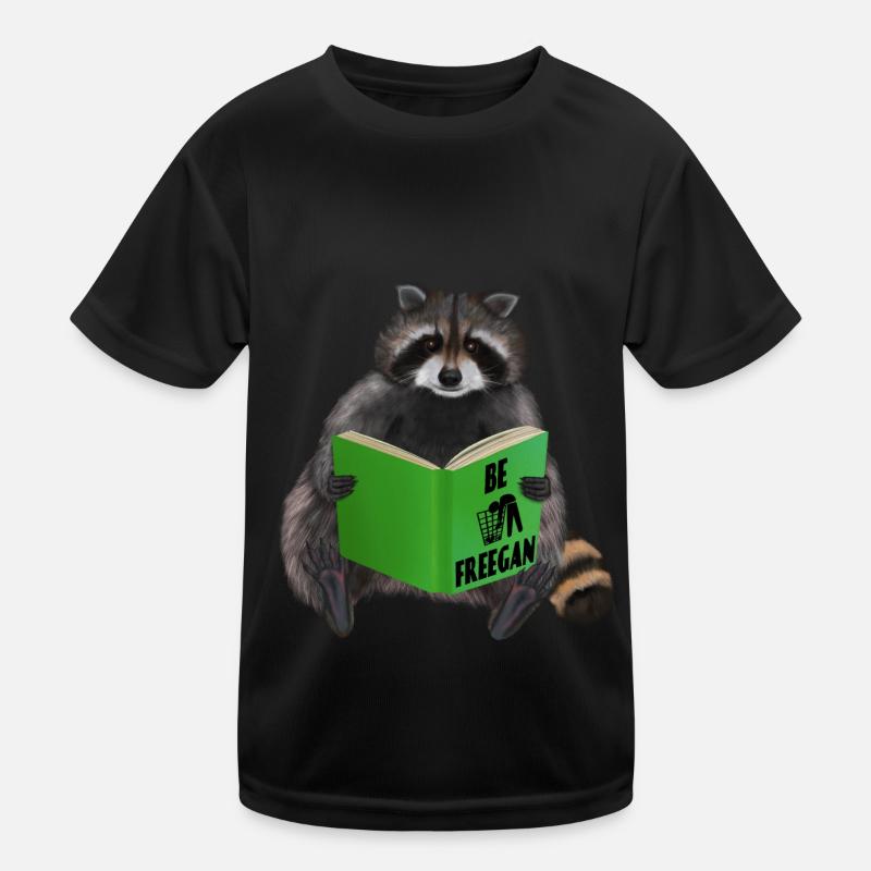 Raton laveur - Be freegan T-shirt sport Enfant